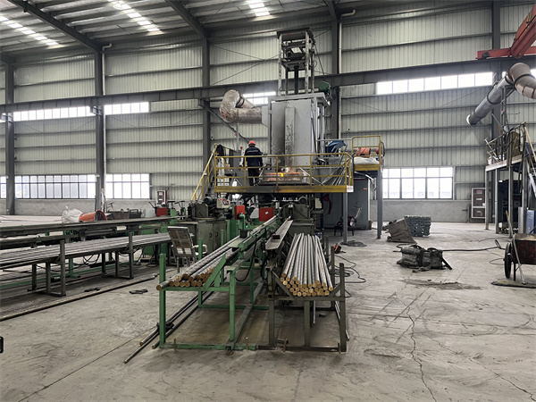 Jiangxi's brass rod production line with a daily output of 20-25 tons